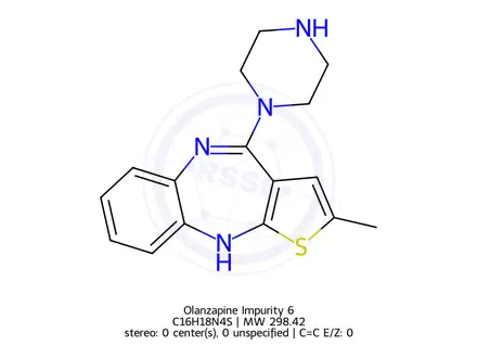 Chemical structure of Olanzapine impurity F