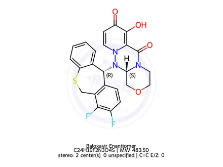 Chemical structure of Baloxavir Enantiomer