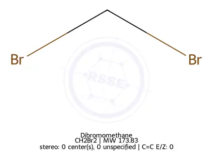 Chemical structure of Dibromomethane