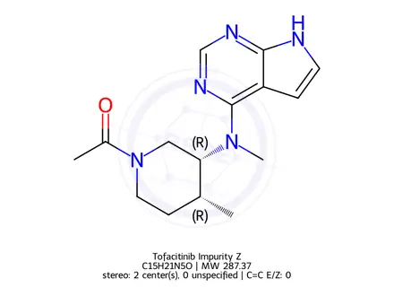 Chemical structure of Tofacitinib Impurity Z