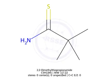 Chemical structure of 2,2-Dimethylthiopropionamide