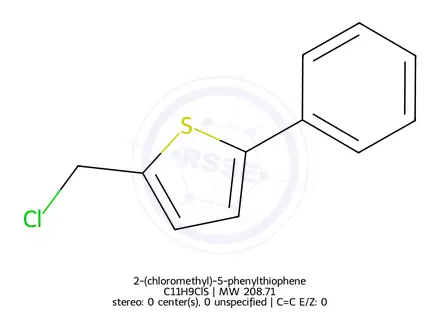 Chemical structure of 2-(chloromethyl)-5-phenylthiophene