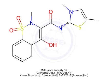Chemical structure of Meloxicam Impurity 16