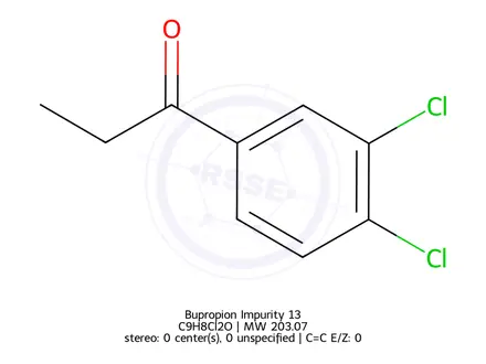 Chemical structure of Bupropion Impurity 13