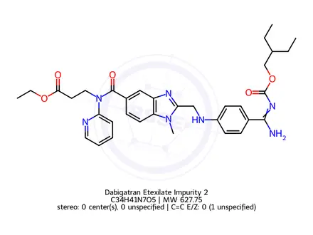 Chemical structure of Dabigatran impurity L