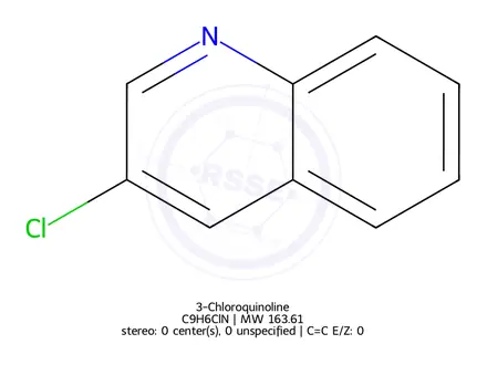 Chemical structure of 3-Chloroquinoline