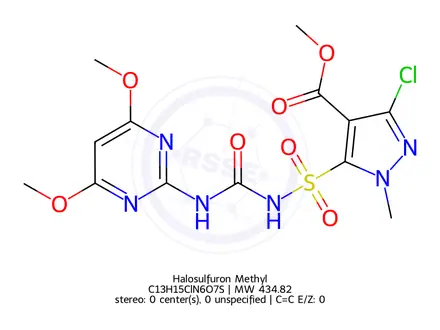 Chemical structure of Halosulfuron Methyl
