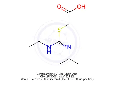 Chemical structure of Cefathiamidine-7-Side Chain Acid