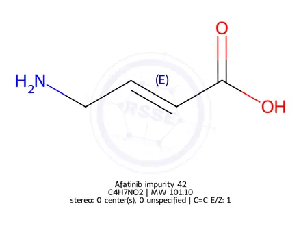 Chemical structure of Afatinib impurity 42