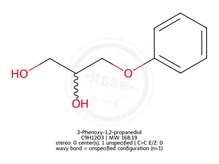 Chemical structure of 3-Phenoxy-1,2-propanediol