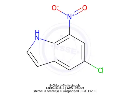 Chemical structure of 5-Chloro-7-nitroindole