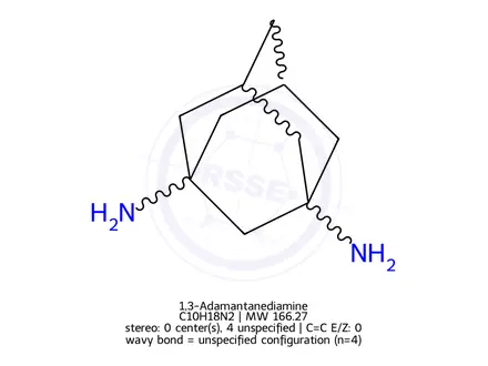 Chemical structure of 1,3-Adamantanediamine