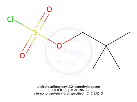 Chemical structure of 1-chlorosulfonyloxy-2,2-dimethylpropane