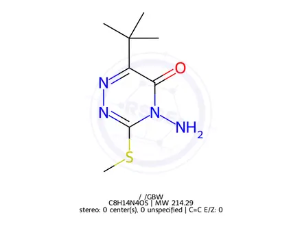 Chemical structure of Metribuzin