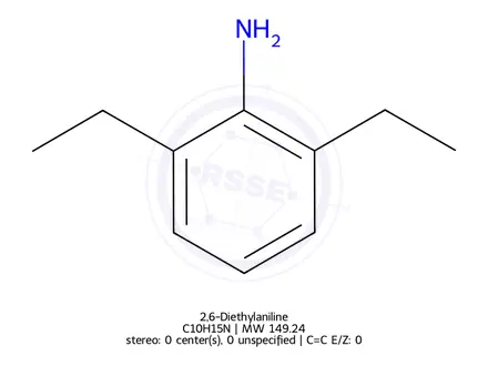 Chemical structure of 2,6-Diethylaniline