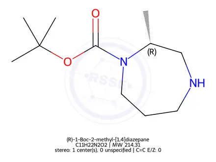 Chemical structure of (R)-1-Boc-2-methyl-[1,4]diazepane