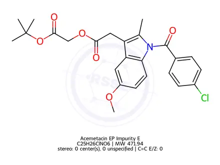 Chemical structure of Acemetacin EP Impurity E