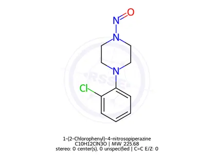 Chemical structure of 1-(2-Chlorophenyl)-4-nitrosopiperazine