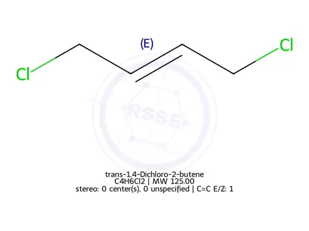 Chemical structure of trans-1,4-Dichloro-2-butene