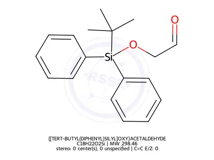 Chemical structure of {[TERT-BUTYL(DIPHENYL)SILYL]OXY}ACETALDEHYDE