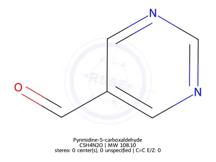 Chemical structure of 5-Pyrimidinecarboxaldehyde