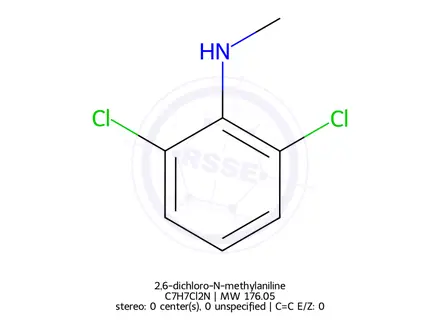 Chemical structure of 2,6-dichloro-N-methylaniline