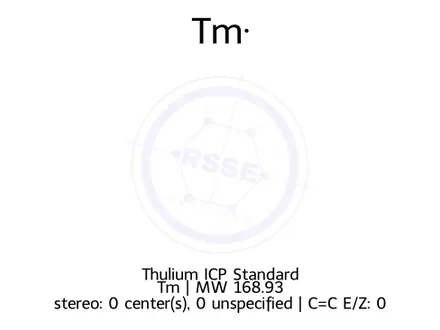 Chemical structure of Thulium ICP Standard