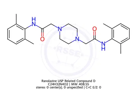 Chemical structure of Ranolazine USP Related Compound D