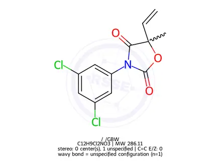 Chemical structure of Vinclozolin