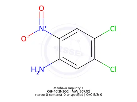 Chemical structure of Maribavir Impurity 1