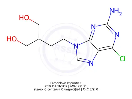 Chemical structure of Famciclovir Impurity 1