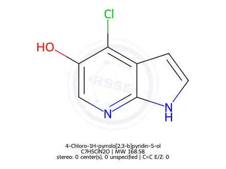 Chemical structure of 4-Chloro-1H-pyrrolo[2,3-b]pyridin-5-ol