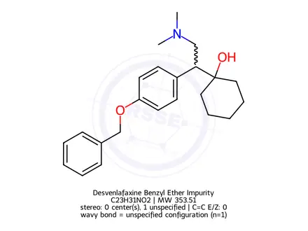 Chemical structure of Desvenlafaxine Benzyl Ether Impurity