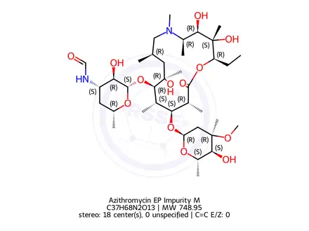 Chemical structure of Azithromycin EP Impurity M