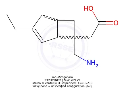 Chemical structure of rac-Mirogabalin