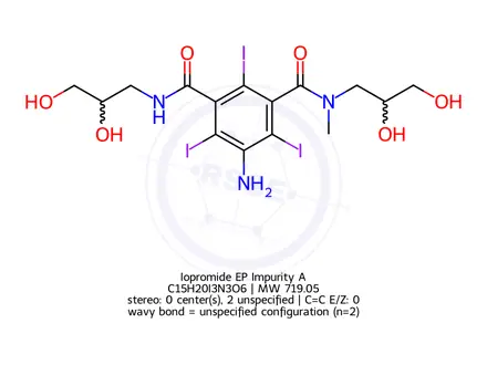 Chemical structure of Iopromide EP Impurity A