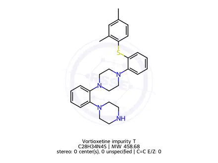 Chemical structure of Vortioxetine impurity T