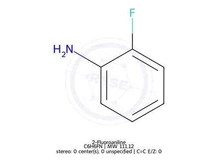 Chemical structure of 2-Fluoroaniline