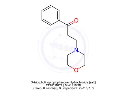 Chemical structure of 3-Morpholinopropiophenone Hydrochloride