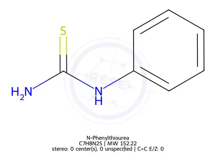 Chemical structure of N-Phenylthiourea