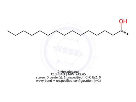 Chemical structure of 2-Hexadecanol