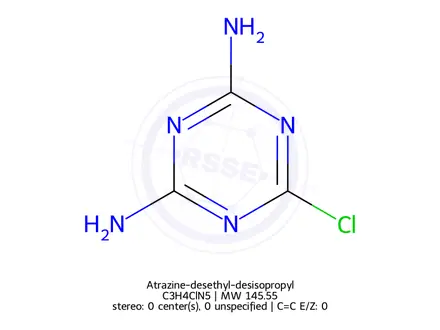 Chemical structure of Atrazine-desethyl-desisopropyl