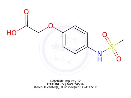 Chemical structure of 2-(4-(Methylsulfonamido)phenoxy)acetic Acid