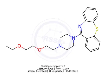 Chemical structure of Quetiapine Impurity 3