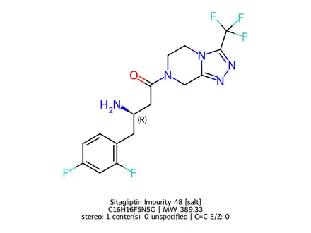 Chemical structure of Sitagliptin EP Impurity C
