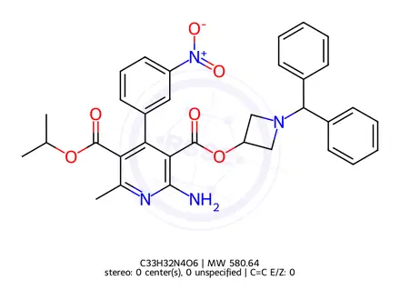 Chemical structure of Azelnidipine Impurity 1