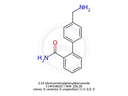 Chemical structure of 2-[4-(Aminomethyl)phenyl]benzamide