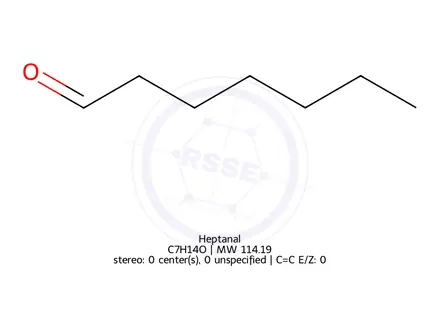 Chemical structure of Heptanal