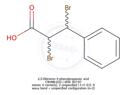 Chemical structure of 2,3-Dibromo-3-phenylpropanoic acid
