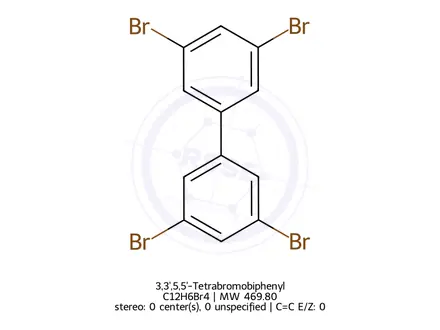 Chemical structure of 3,3',5,5'-Tetrabromobiphenyl
